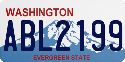 WA license plate ABL2199