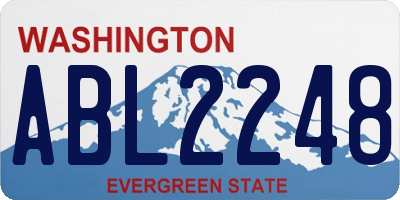 WA license plate ABL2248