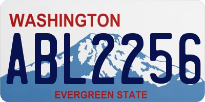WA license plate ABL2256
