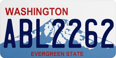 WA license plate ABL2262