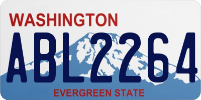 WA license plate ABL2264