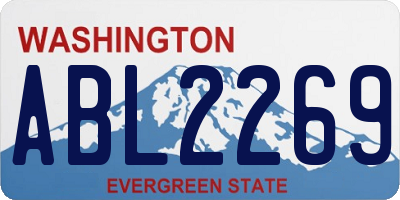 WA license plate ABL2269