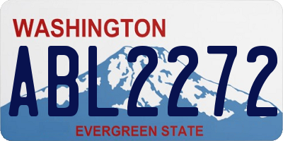 WA license plate ABL2272