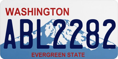 WA license plate ABL2282