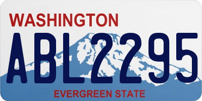 WA license plate ABL2295