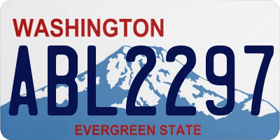 WA license plate ABL2297