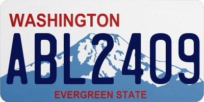 WA license plate ABL2409