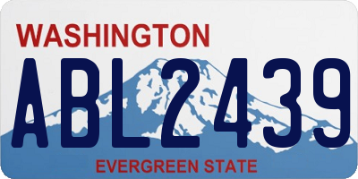 WA license plate ABL2439