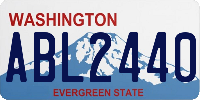 WA license plate ABL2440