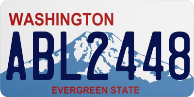 WA license plate ABL2448