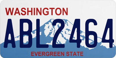 WA license plate ABL2464