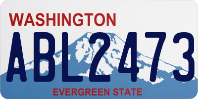 WA license plate ABL2473