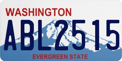 WA license plate ABL2515