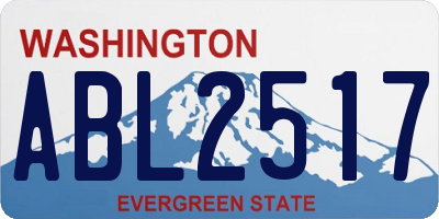 WA license plate ABL2517
