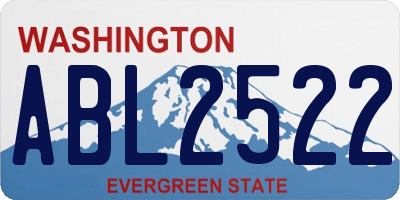 WA license plate ABL2522