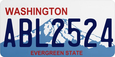 WA license plate ABL2524