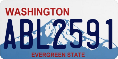 WA license plate ABL2591