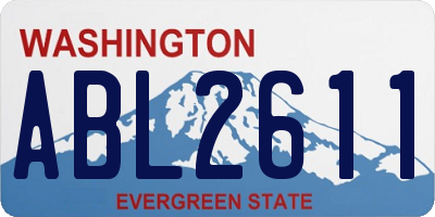 WA license plate ABL2611