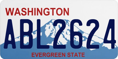 WA license plate ABL2624