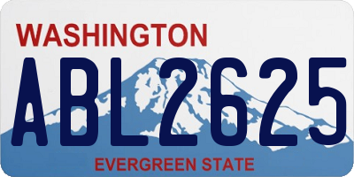 WA license plate ABL2625