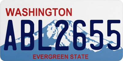 WA license plate ABL2655