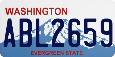 WA license plate ABL2659