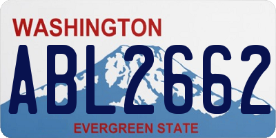 WA license plate ABL2662