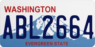 WA license plate ABL2664