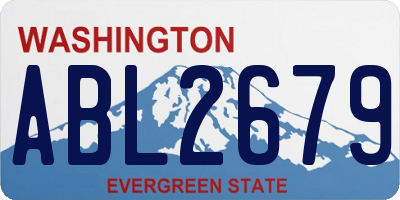 WA license plate ABL2679