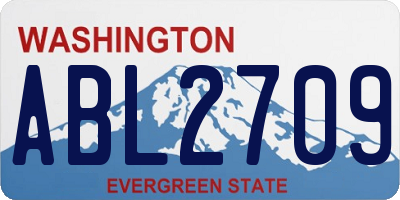 WA license plate ABL2709