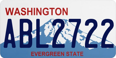 WA license plate ABL2722
