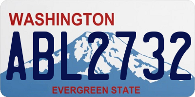 WA license plate ABL2732