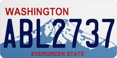 WA license plate ABL2737