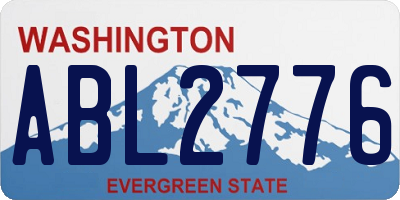 WA license plate ABL2776