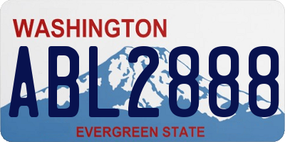 WA license plate ABL2888