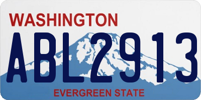 WA license plate ABL2913