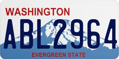 WA license plate ABL2964