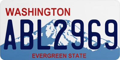 WA license plate ABL2969