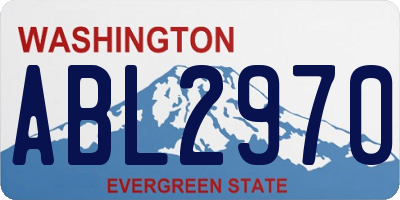 WA license plate ABL2970