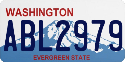 WA license plate ABL2979
