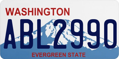 WA license plate ABL2990