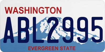 WA license plate ABL2995