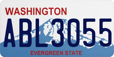 WA license plate ABL3055