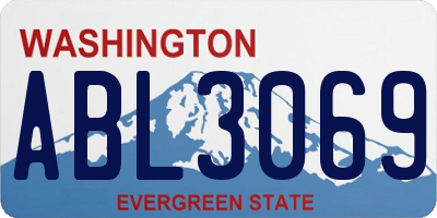 WA license plate ABL3069
