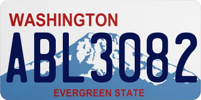 WA license plate ABL3082