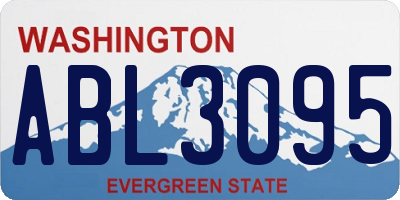 WA license plate ABL3095
