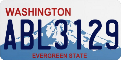 WA license plate ABL3129