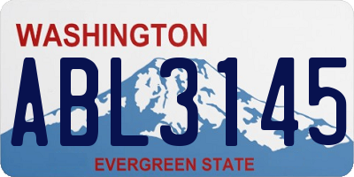 WA license plate ABL3145