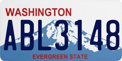 WA license plate ABL3148