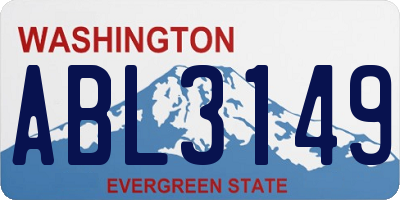 WA license plate ABL3149